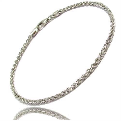 Hvede - Rhodineret sterling sølv halskæder i bredden 1,70 mm og længde 45 cm