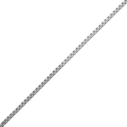 14 kt hvidgulds Venezia halskæde, 36 cm og 1,3 mm