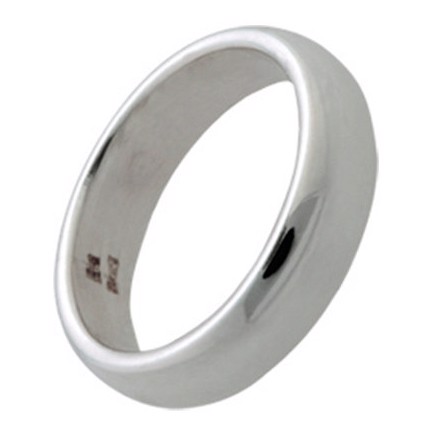 Randers Sølv\'s Håndlavet fingerring i massiv sølv og bredde - 5,0 mm
