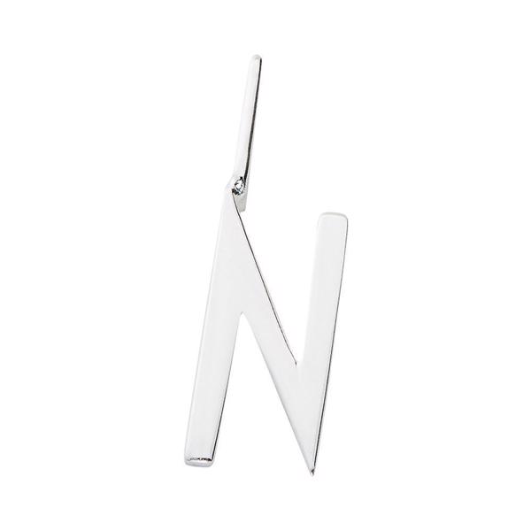 N - Smukke Arne Jacobsen bogstav vedhæng i sølv, 10 mm