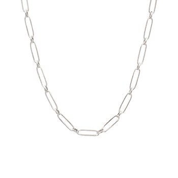 Kæde sølv rhodineret LENGHE, fra L&G