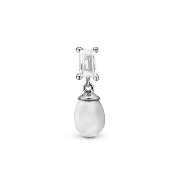 Pearl Baquette sølv Ørestik fra Christina Jewelry