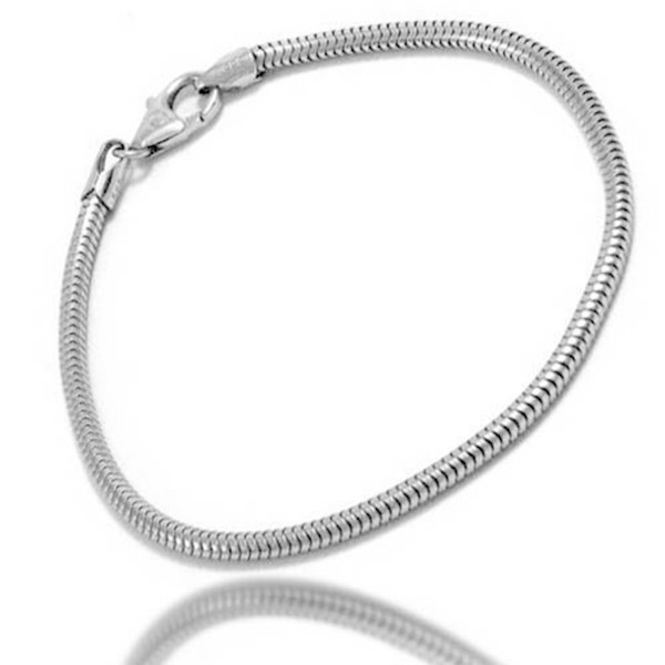 925 sterling sølv slangekæde halskæde, 38 cm og 3,2 mm