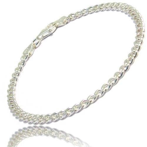 Panser Facet 925 sterling sølv halskæde, bredde 2,7 mm (tråd 0,85 mm) - længde 60 cm