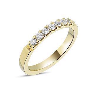  Nuran garder alliance ring i 14 karat guld med 0,01 - 0,35 ct diamanter