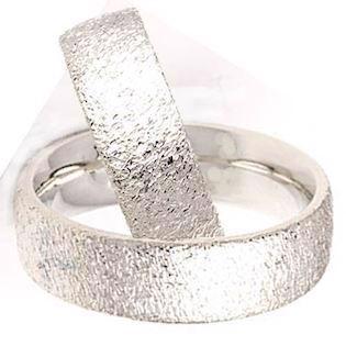 Lækkert sæt Randers sølv ringe med grov overflade