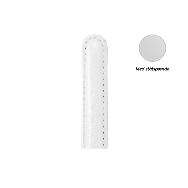 Christina Collect urrem, hvid - 18 mm med stålspænde