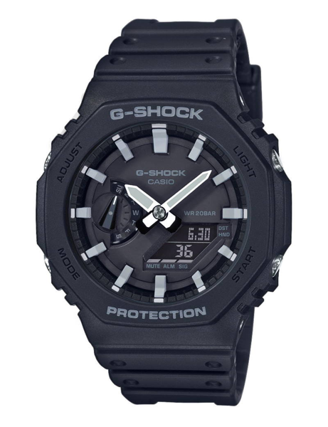 G-Shock Sort resin (5611) multifunktions quartz Herre ur fra Casio, GA-2100-1AER